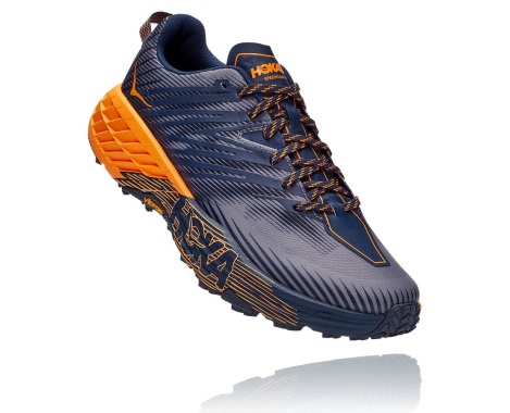 Trailove Tenisky Hoka One One Speedgoat 4 Panske Čierne / Svetlo Zlate (82HGDXPAE)